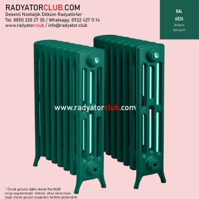 Kdr-4-95 Kolonlu Ayaklı Döküm Radyatör, Ral 6026 |  27 Kolon Kdr-4-95 Kolonlu Ayaklı Döküm Radyatör, Ral 6026 |  27 Kolon